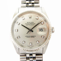 ロレックス デイトジャスト 16234G 10Pダイヤモンド メンズ ホワイトゴールドベゼル